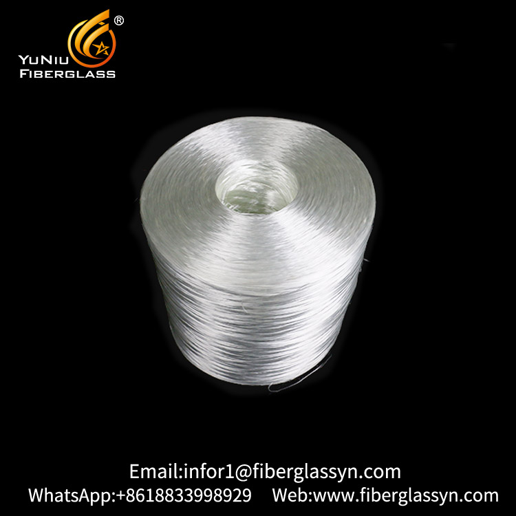 Roving ensamblado Yuniu Roving 2400Tex de fibra de vidrio para bobinado de filamentos
