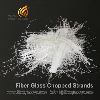 Suministro suficiente de materiales minerales hebras cortadas de fibra de vidrio