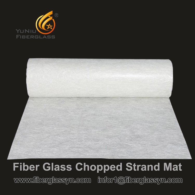 Polvo 300gsm E-vidrio fibra cortada Strand Mat 